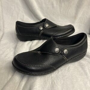 Clarks Women's Ashland Lane Q Loafer Pewter 7 Black